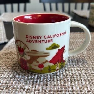 STARBUCKS YOU ARE HERE COLLECTION DISNEYLAND CALIFORNIA ADVENTURE COFFEE MUG